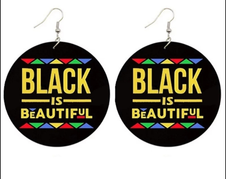 'Black is beautiful' earrings